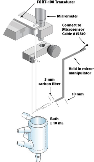 L-shaped hydrogen peroxide sensor